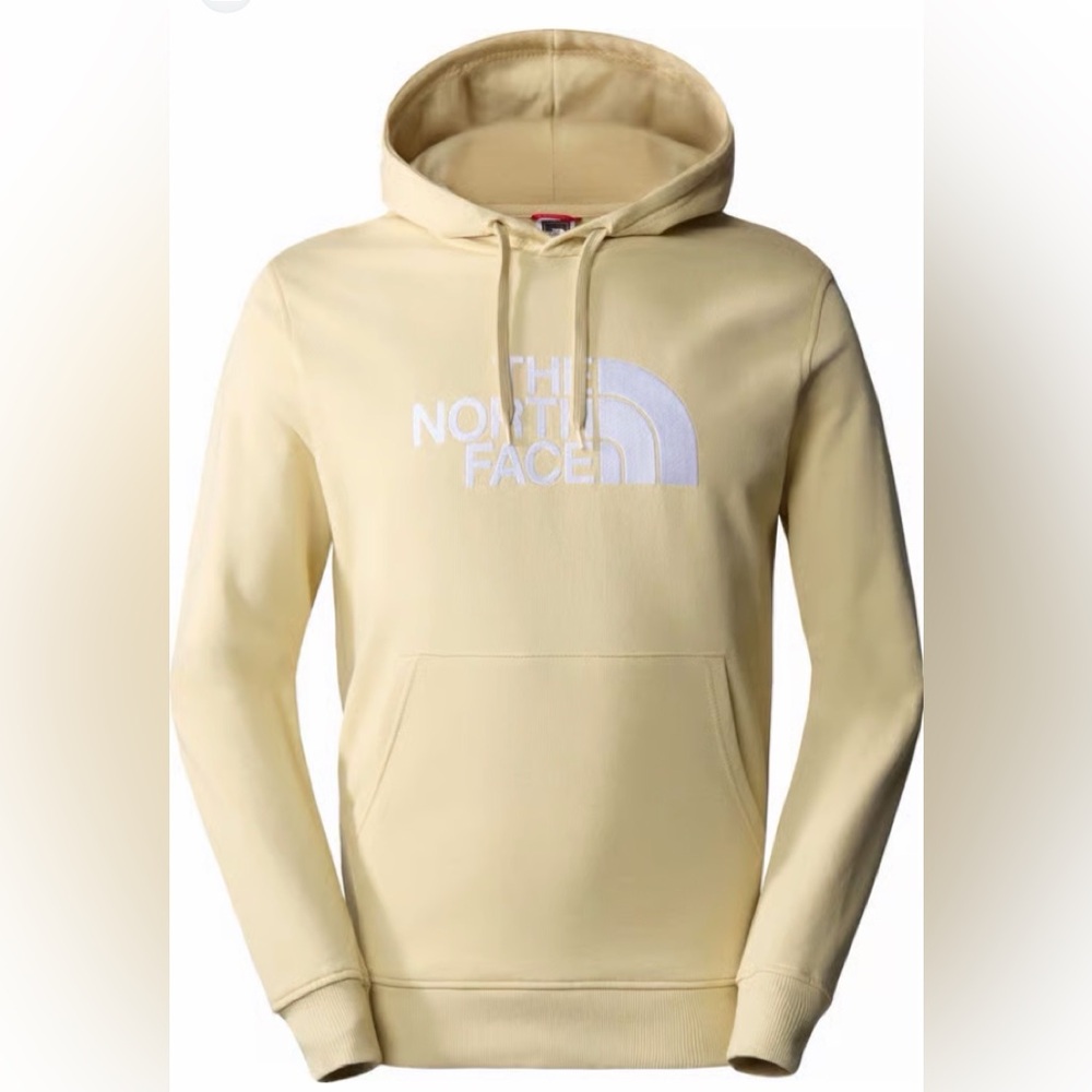 THE NORTH FACE Men's Drew Peak Beige Pullover Hooded Sweatshirt Sz XL EUC